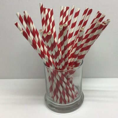 Red and White Straws